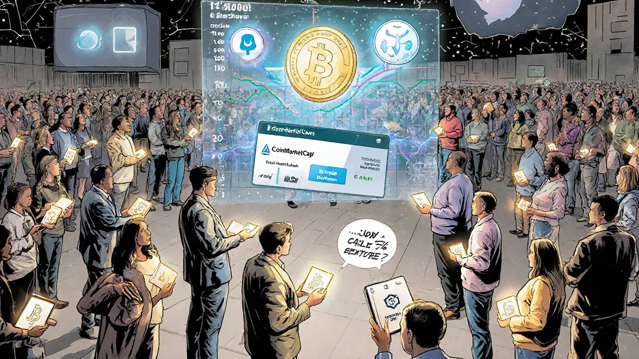 150,000 users verifying wallets on CoinMarketCap, with a sky-high token supply chart showing only a small portion distributed.