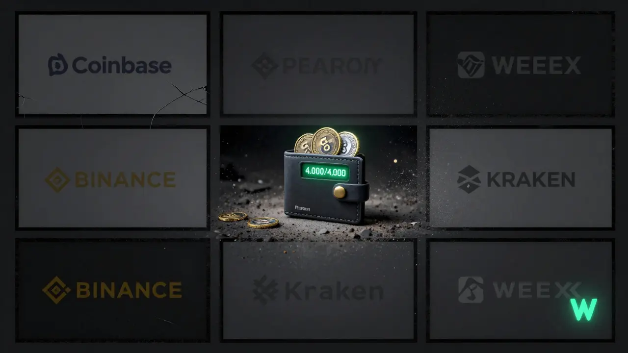 A single wallet holds 8 PEPX tokens amid abandoned crypto exchange logos.