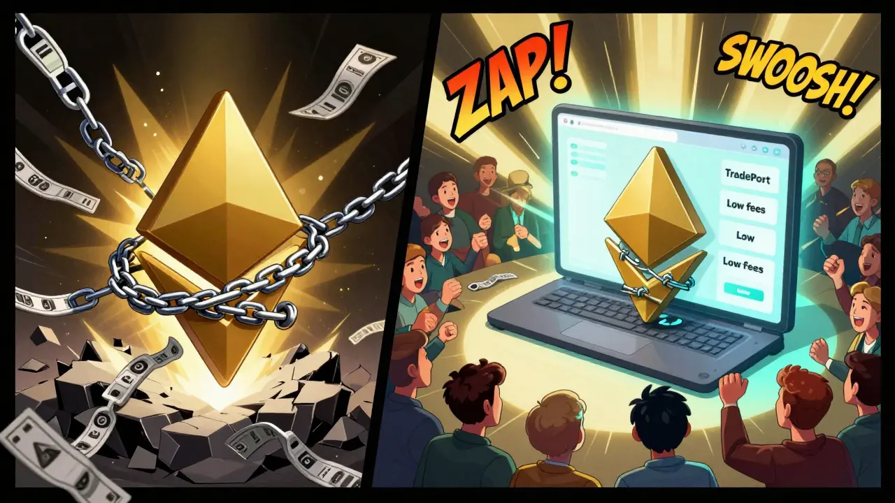 An NFT escapes high fees on Ethereum to trade freely on a fast, low-cost platform, with buyers cheering from multiple chains.