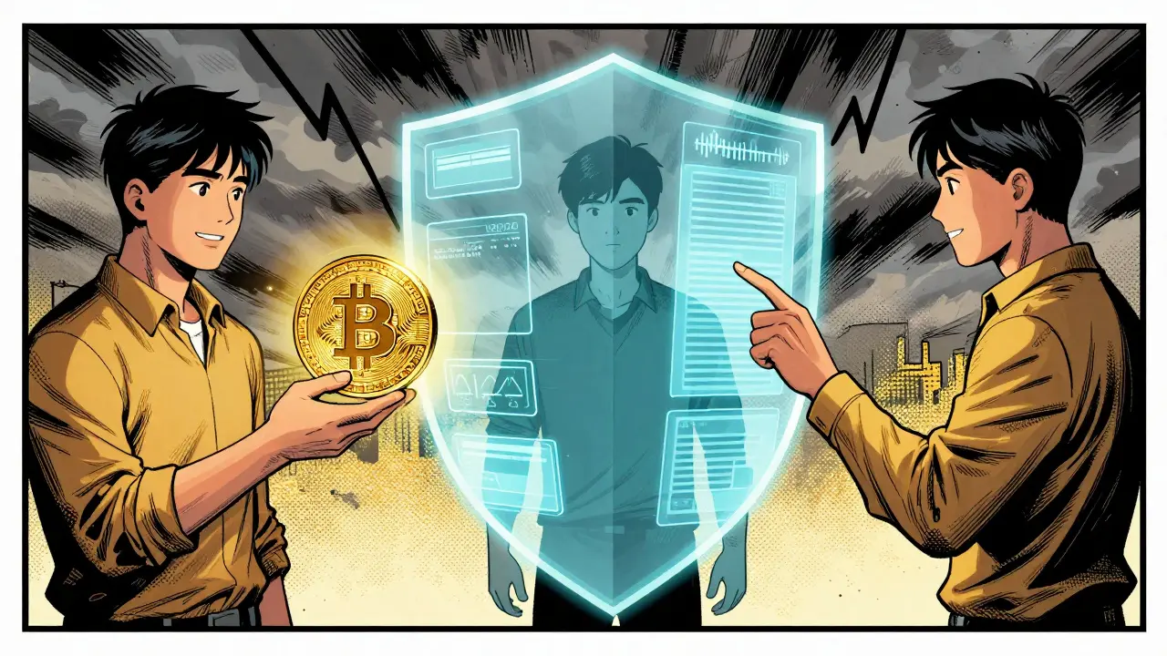 Conceptual graphic of hedging Bitcoin assets against market crashes