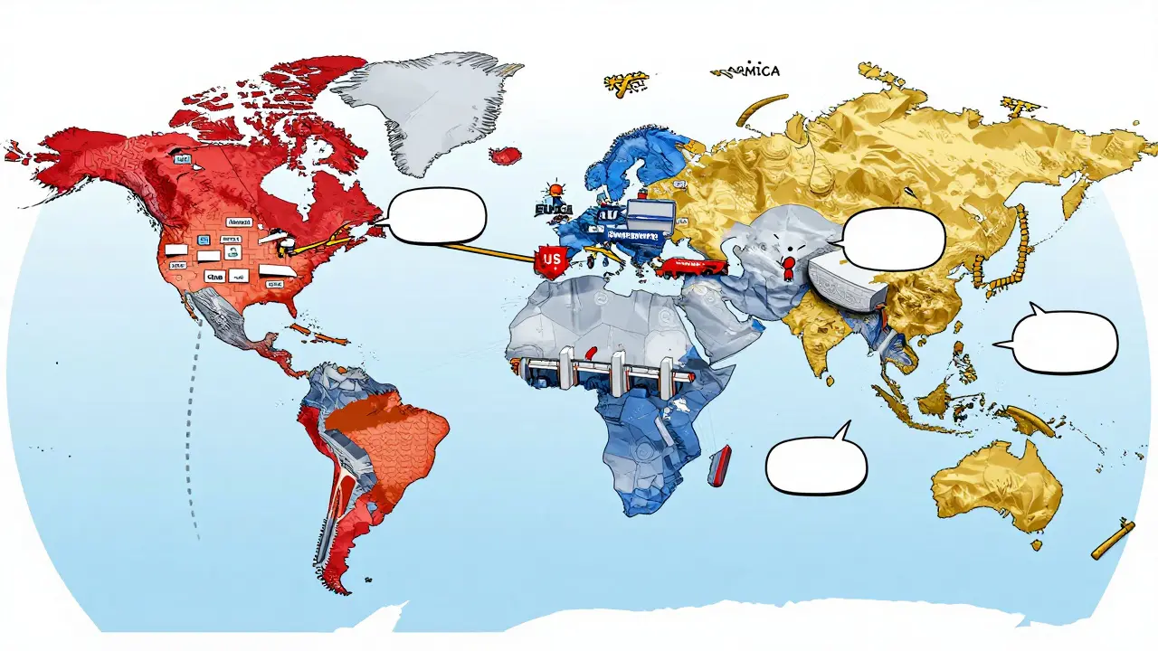 Startup navigating a complex global regulatory maze across different jurisdictions.