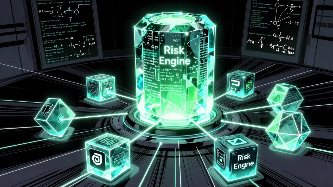 Central clearing engine connecting diverse DeFi platforms with light