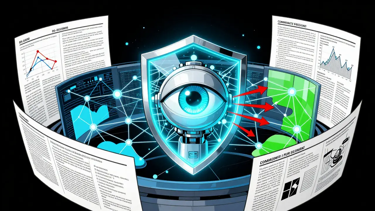 AI neural network blocking malicious transactions with a data shield