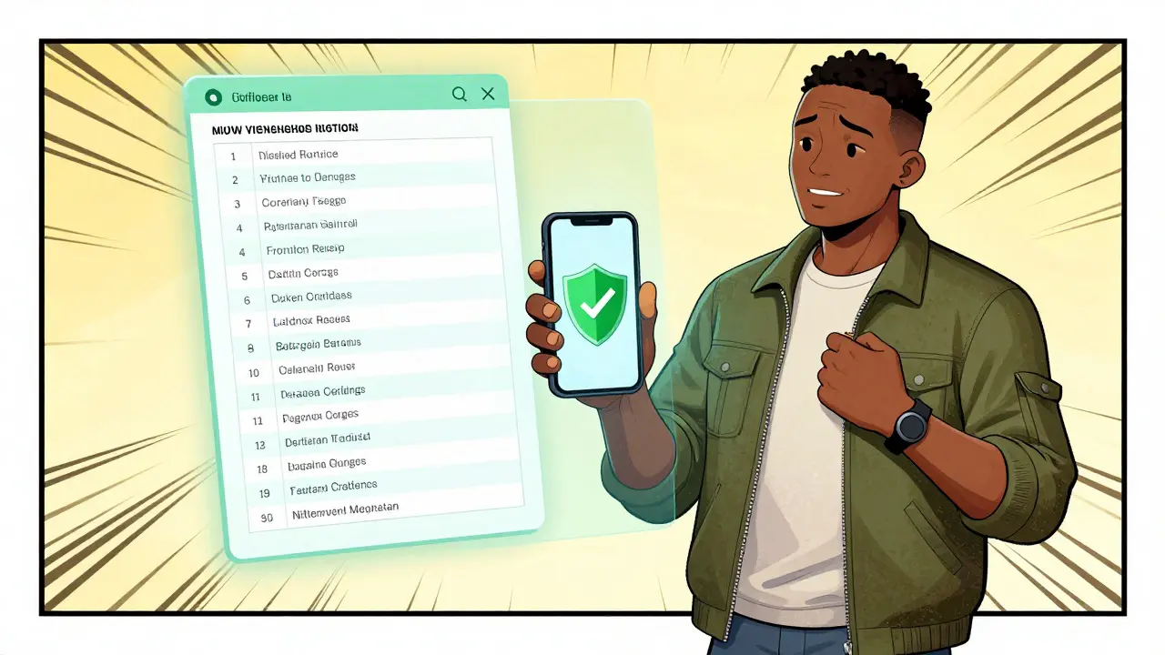 Confident investor holding secure phone with green verification shield in bright setting