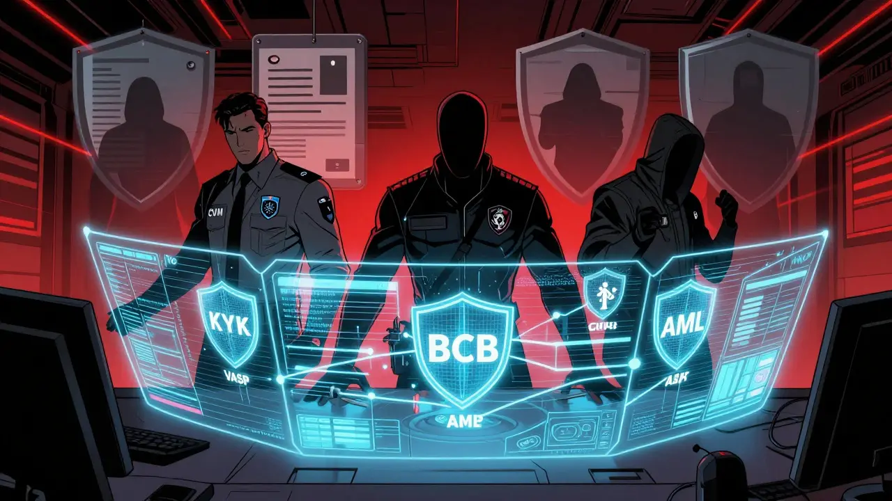 Regulators from CVM, COAF, and BCB monitoring crypto compliance and fraud prevention