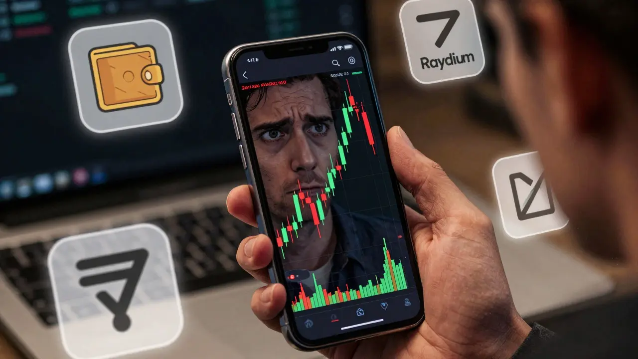Trader checking volatile crypto prices on phone