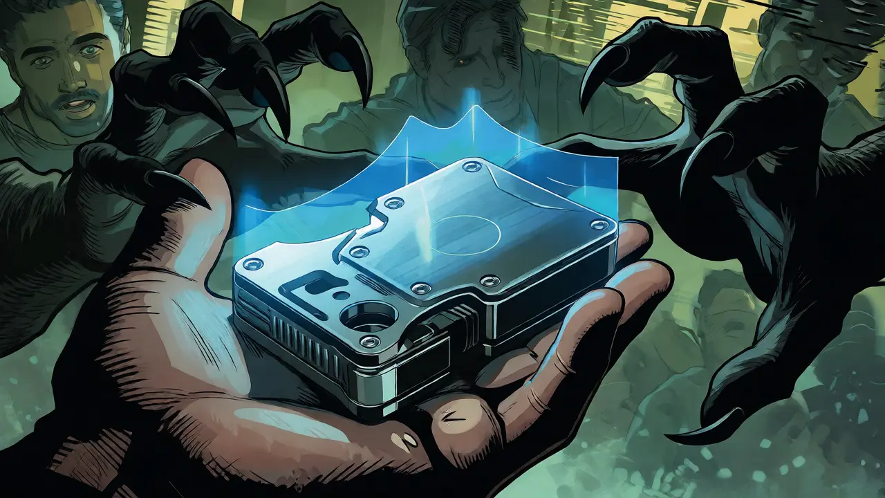 Hardware wallet protected by shield against shadowy threats