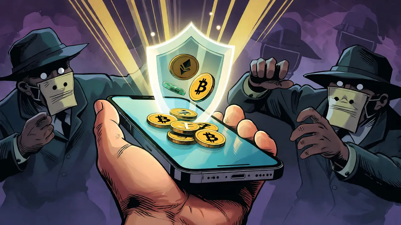 Secure crypto holdings protected from scams
